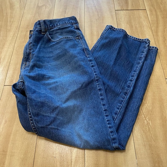 American Eagle Outfitters Men’s Original Straight Jeans 36/32 Dark Blue - Picture 1 of 6